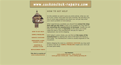 Desktop Screenshot of cuckooclock-repairs.com